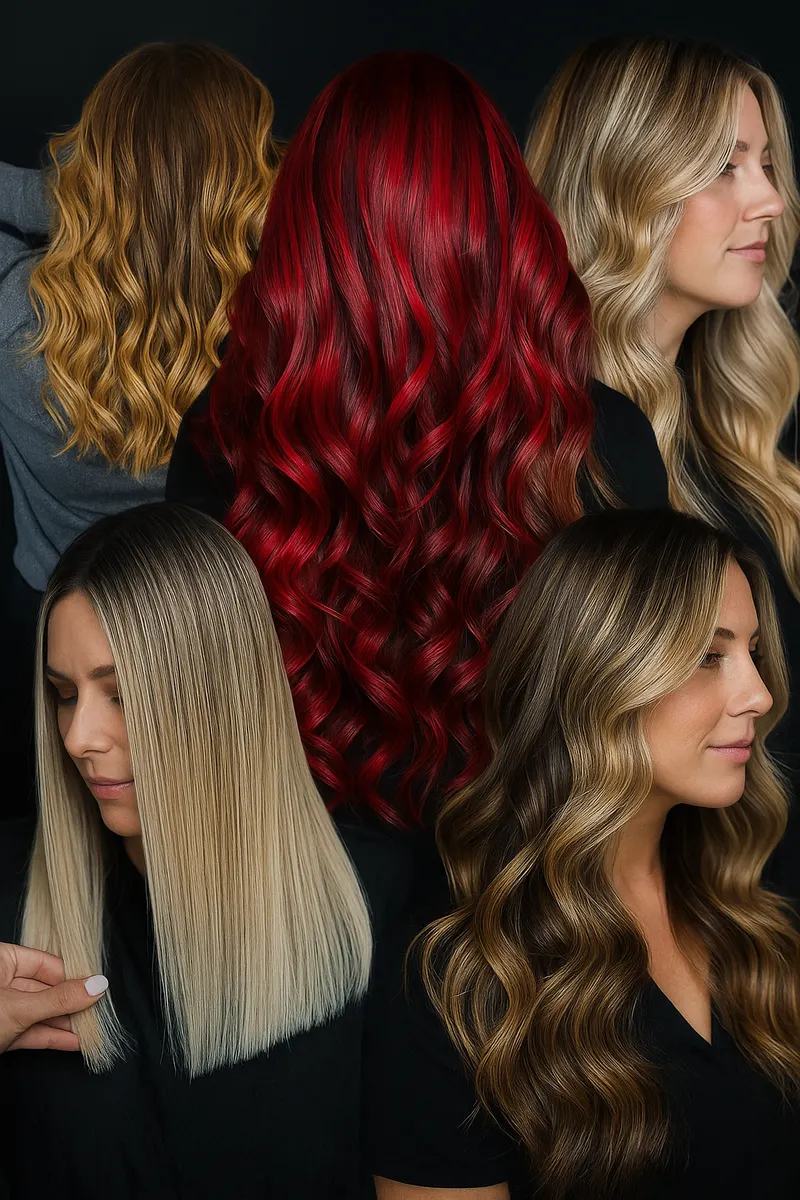 Selección de coloraciones y acabados publicada por AlelizSalon