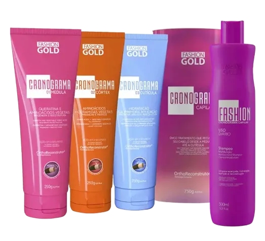 Kit CRONOGRAMA Hair Care System + Shampoo 500ml / 17.6 fl oz · Tienda AlelizSalon